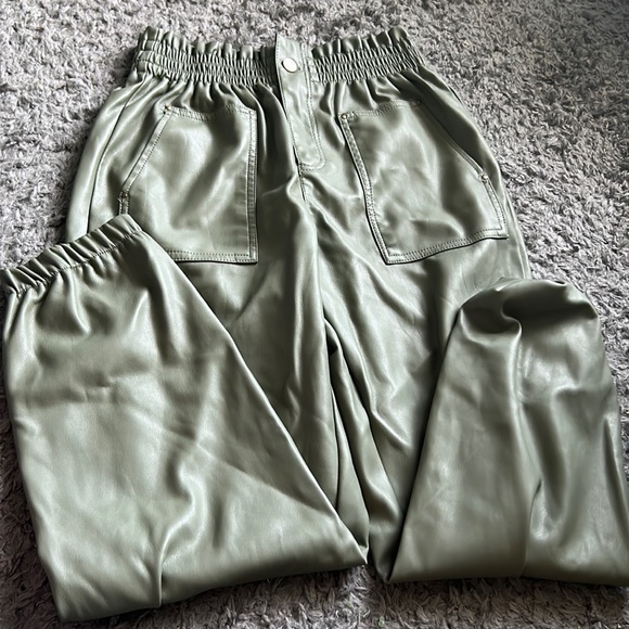 Forever 21 leather joggers - Picture 1 of 1
